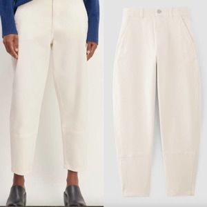 Everlane The Utility Barrel Pant In Bone Size 2 Tall New